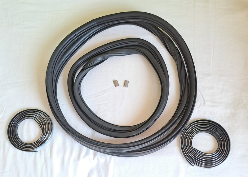 Kit de juntas para la luneta trasera y el parabrisas del Fiat 500 L con cromado