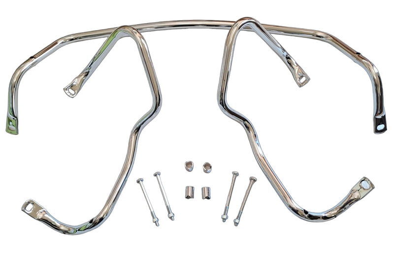 Complete set chromen stalen bumperroosters voor Fiat 500 L, hoogwaardig, inclusief montageset