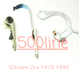 Kit contatti spinterogeno QH per Citroen 2CV Dyane tutte le versioni 1948-1990, puntine platinate alta qualità