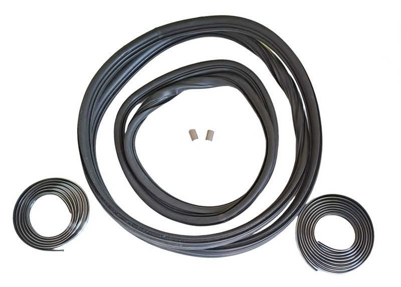 Kit de juntas para la luneta trasera y el parabrisas del Fiat 500 L con cromado