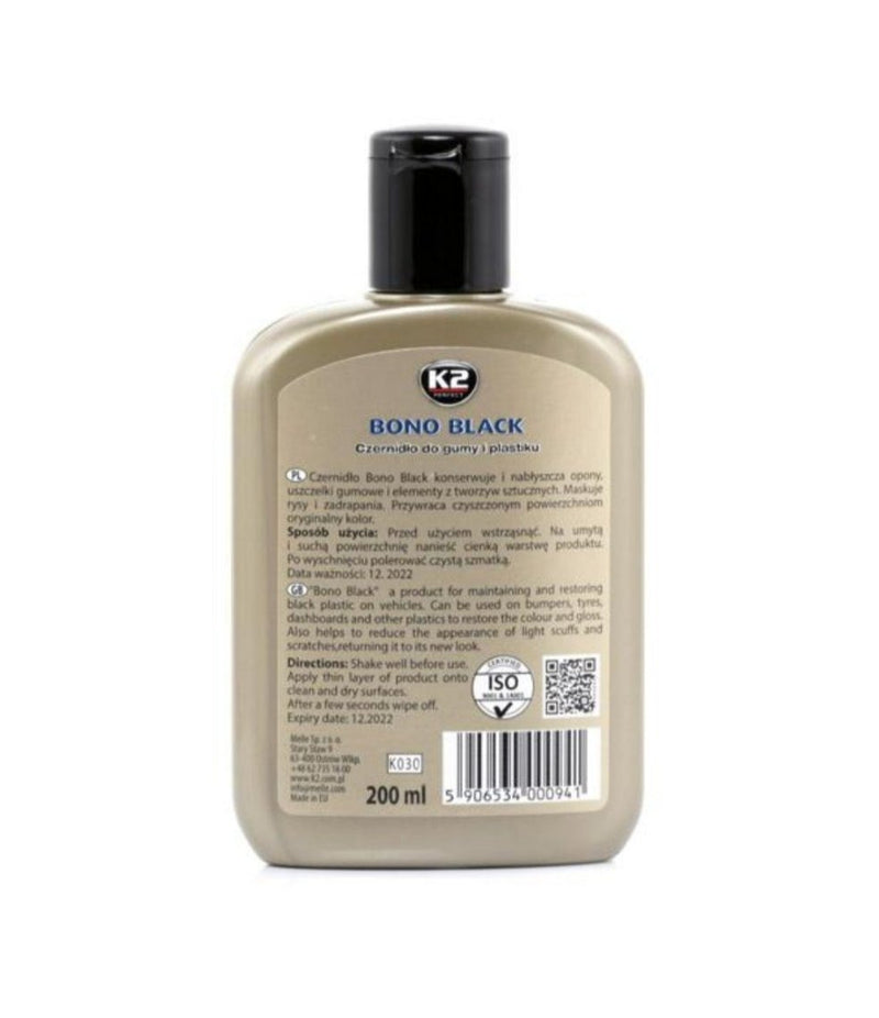 Prodotto protezione e rigenerazione plastiche Bono Black