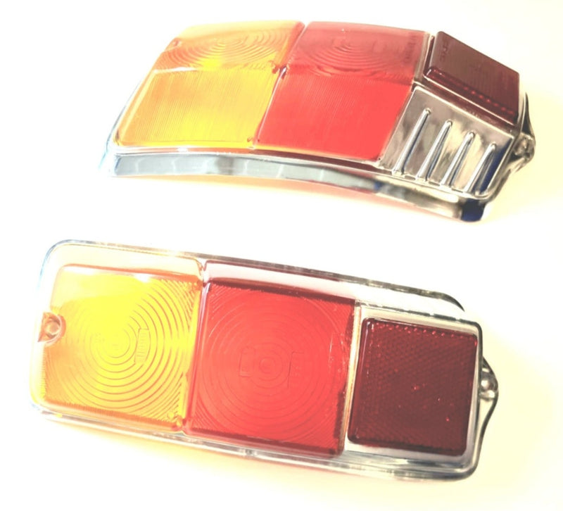 Pair of high quality Fiat 500 FLR rear light covers STARS