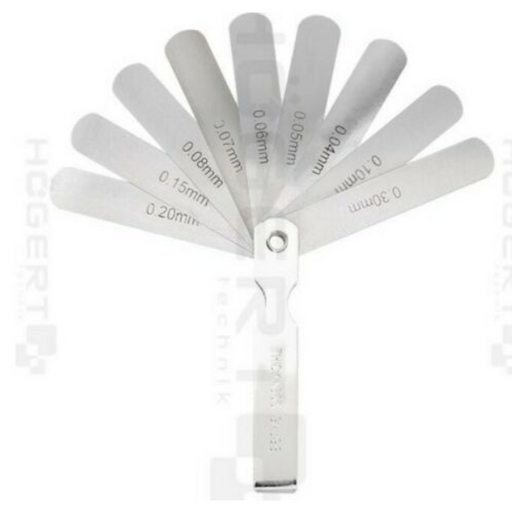 Spessimetro professionale per regolazione contatti spinterogeno e gioco valvole Fiat 500 epoca, strumento di precisione